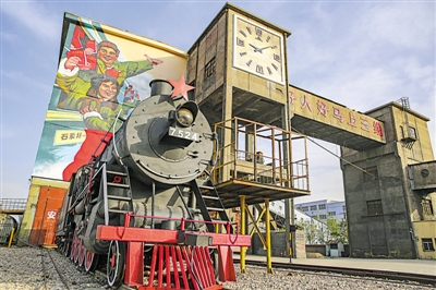 <p>　　大武口区火车站站前广场</p>