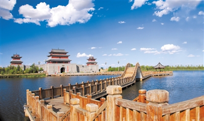 <p>　　盐州古城。</p>