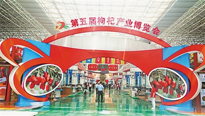     中宁县举办第五届枸杞产业博览会。