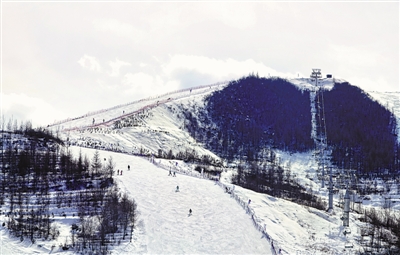 <p>　　泾源娅豪国际滑雪场，人们在雪后的滑道上驰骋。　本报通讯员　王斌　摄</p>