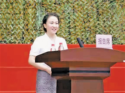<p>　　吴亚敏宣讲。</p>