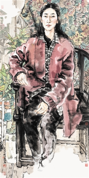 <p>　　　　水墨人物　　　　　　　　　　　周一新</p>