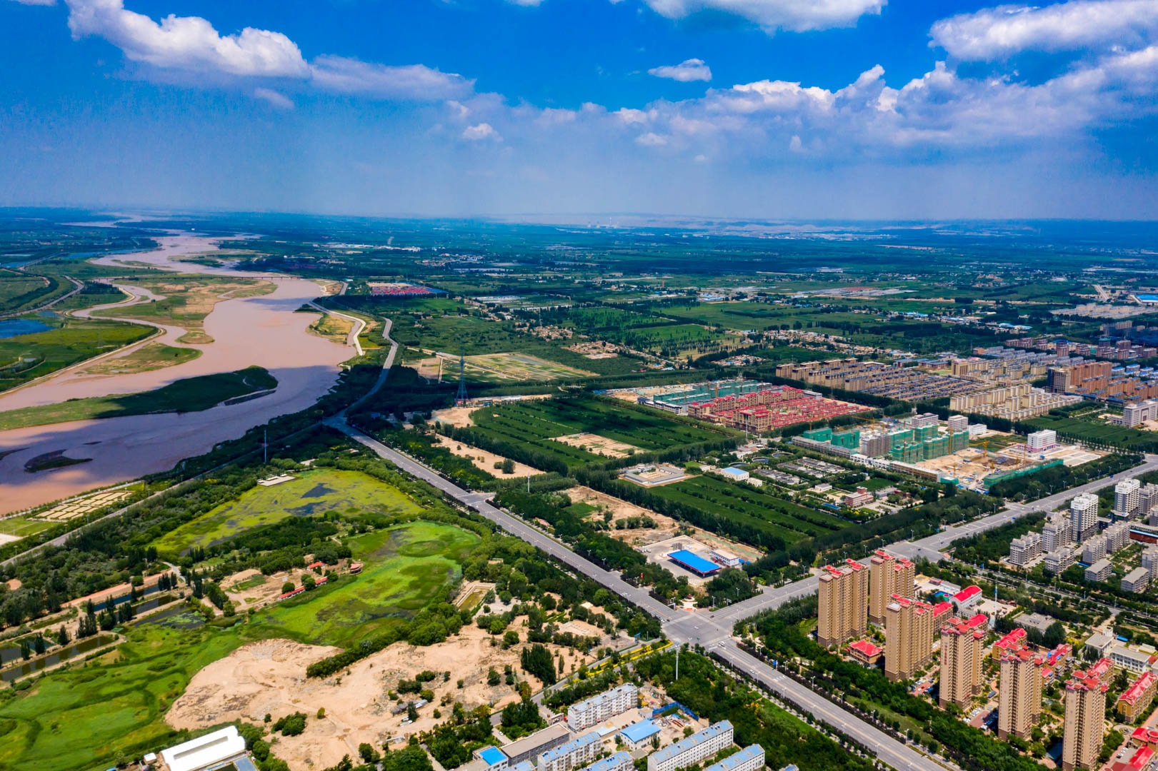 【黄河两岸是我家】高清大图:瞰水韵吴忠谱新篇