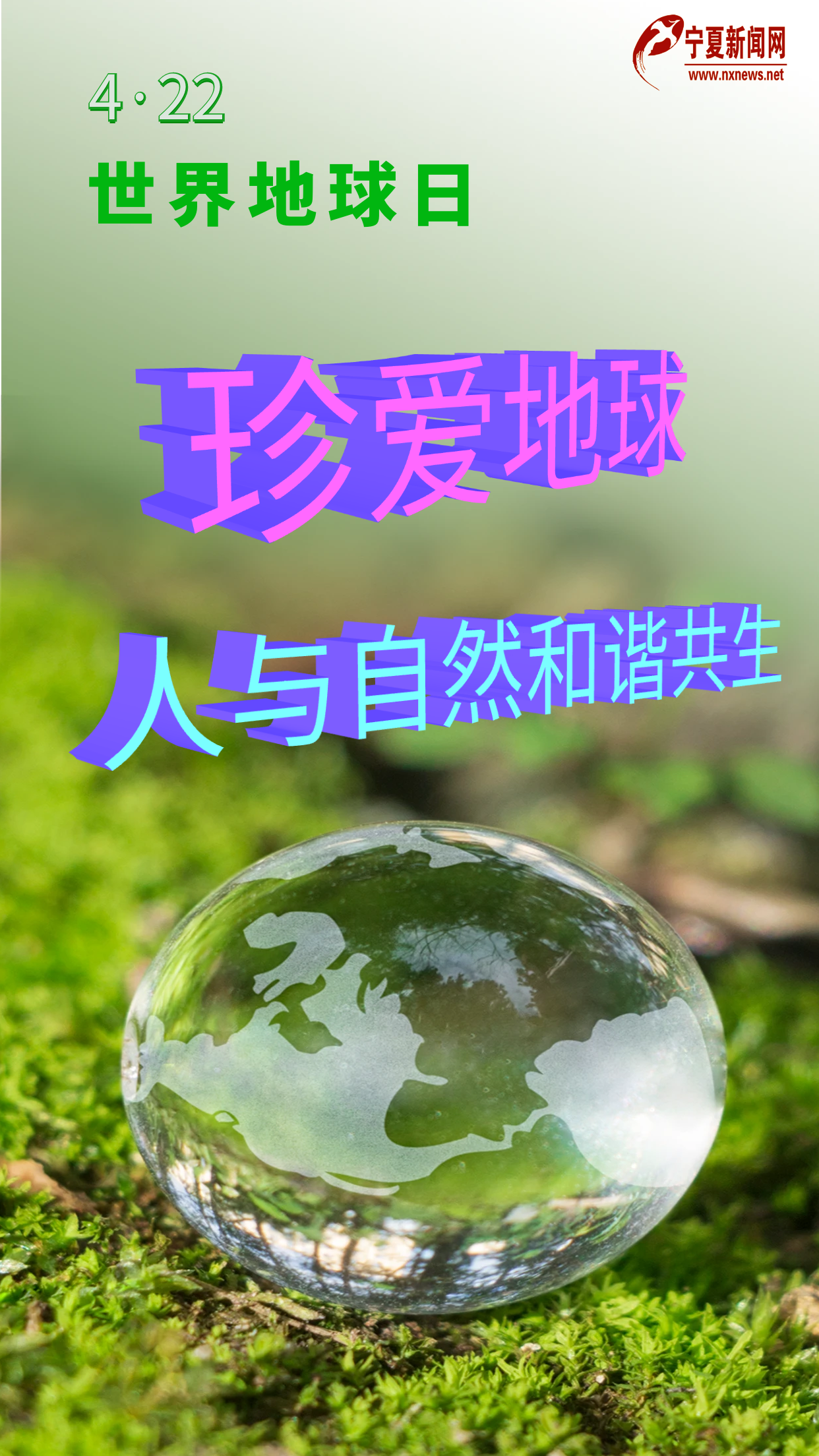 海报| 珍爱地球 人与自然和谐共生-宁夏新闻网