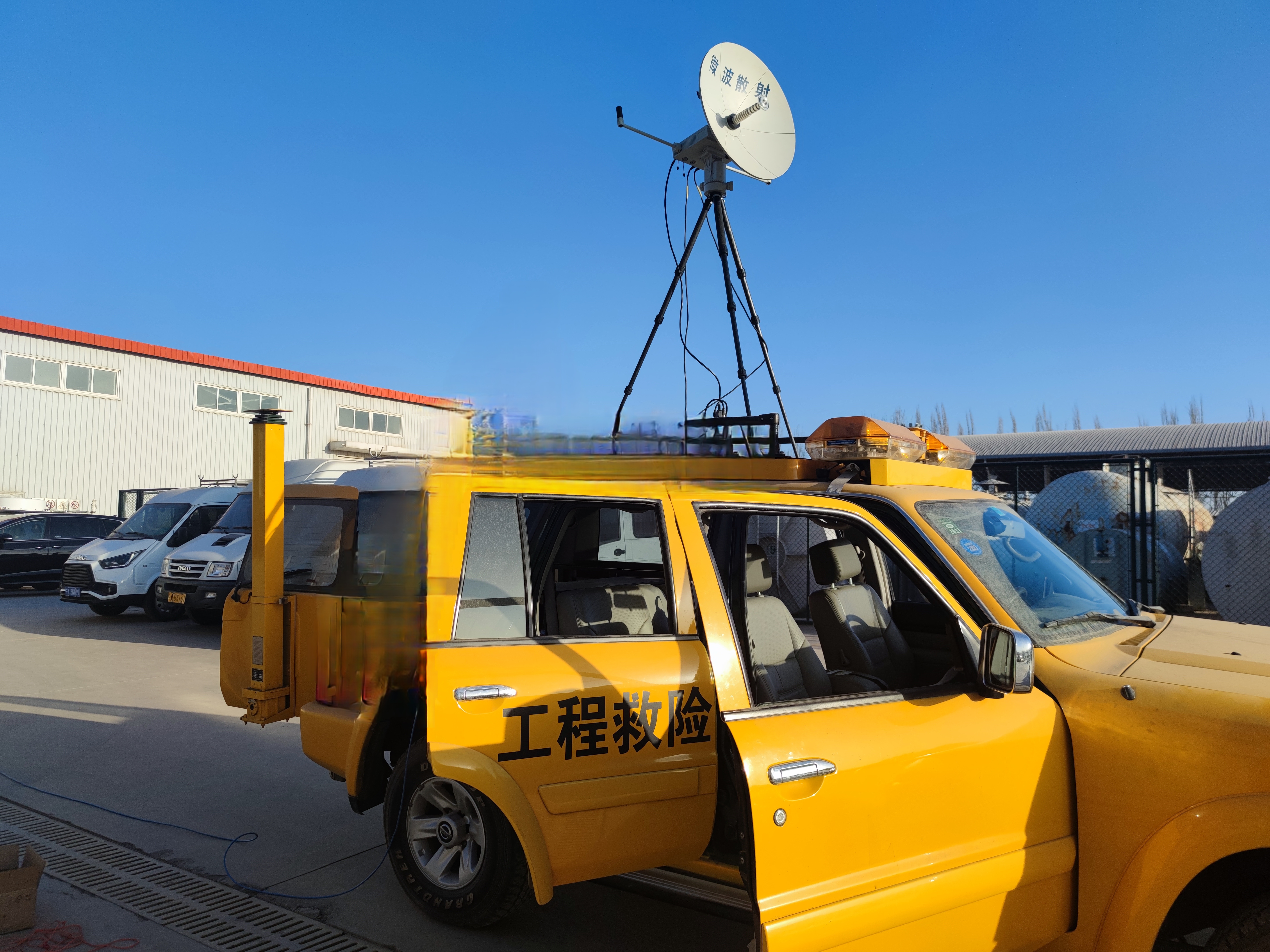 国网宁夏信通公司首次开展"便携式微波散射",应急通信设备应用测试