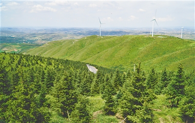 <p>　　月亮山生态恢复现美景。</p>