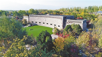 <p>　　自治区农业科技示范展示区——志辉源石酒庄创建葡萄酒产业融合发展模式。</p>