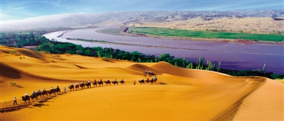 <p>　　沙坡头景区。</p>