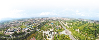 <p>　　俯瞰惠农区。（本版图片均由惠农区委宣传部提供）</p>