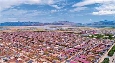 <p>　　永宁县闽宁镇原隆村乡村美景。</p>