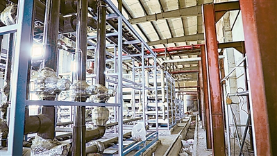 <p>　　园区再生水回用项目工地。</p>