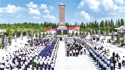     8月23日上午，苗鉴烈士悼念安葬仪式在固原长城梁革命烈士陵园举行。