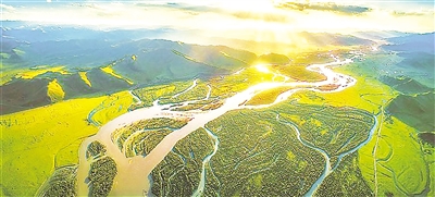 黄河玛曲县采日玛段。<br/>　　新甘肃·甘肃日报通讯员 王生晖 摄